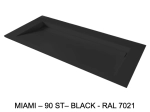 Plan vasque Design caniveau, sur mesure, Largeur 100 à 200 cm x Profondeur 40 à 60 cm, résine minérale ACRYSTONE® SOLID-SURFACE Finition lisse, Livraison Offerte et Rapide.
